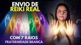 ✨ Reiki com Ancoramento dos 7 Raios: Fraternidade Branca — Envio Real de 1 Hora