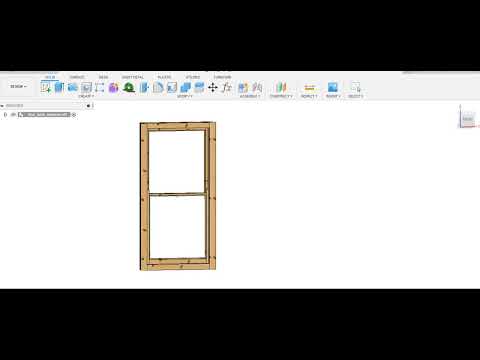 Fusion 360 Parametric box sash window model #fusion360 #joinery #3d #woodworking