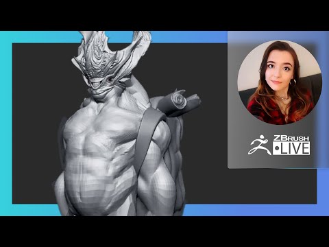 Creature & Character Concept Sculpting - Ashley A. Adams "A_Cubed" - ZBrush 2021.6
