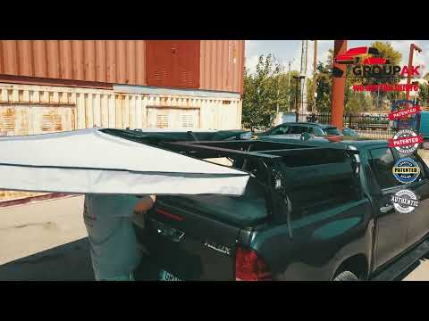 ΚΑΠΑΚΙ ΚΑΡΟΤΣΑΣ ΡΟΛΟ ΑΛΟΥΜΙΝΙΟΥ ΜΕ ROLL-BAR ΣΚΗΝΗΣ ΚΑΙ ΠΟΛΛΑΠΛΩΝ ΕΦΑΡΜΟΓΩΝ ΚΑΙ ΠΛΑΪΝΗ ΤΕΝΤΑ ΣΚΙΑΣΗΣ 270 ΜΟΙΡΕΣ TEK 2 MAX 9080 ROLL+RB 418 TENT+WA03-270-FAST TOYOTA HILUX REVO 2016+ & HILUX 2021+-thumb-1