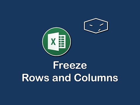 ms office excel freeze rows and columns