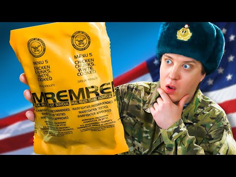 The Russian is trying a new American MRE. How do you eat it?