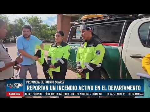 COED REPORTA UN INCENDIO FORESTAL ACTIVO EN PUERTO SUAREZ