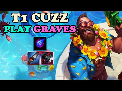 T1 CUZZ PLAYS JUNGLE GRAVES VS EVELYNN - KR DIAMOND PATCH 10.21
