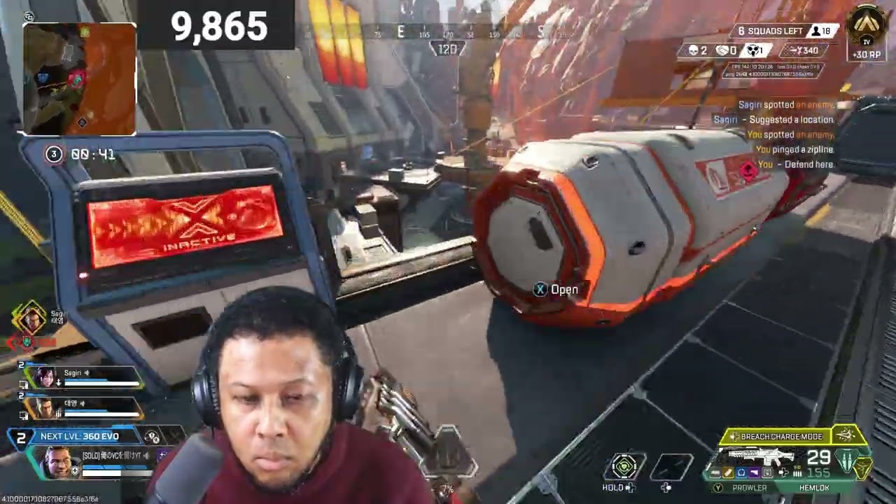 APEX 終盤で戦わない味方を晒す ソロランク シーズン28 PC