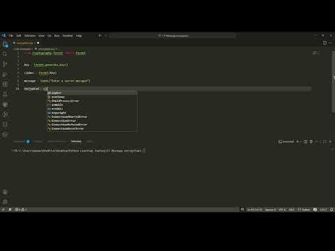 Learning Python Encryption My First Cryptography Project