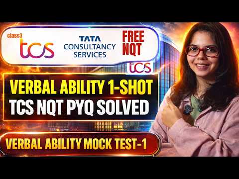 TCS NQT Verbal Ability 1-Shot Video | TCS Free NQT Verbal Ability | Must Watch for TCS Exam