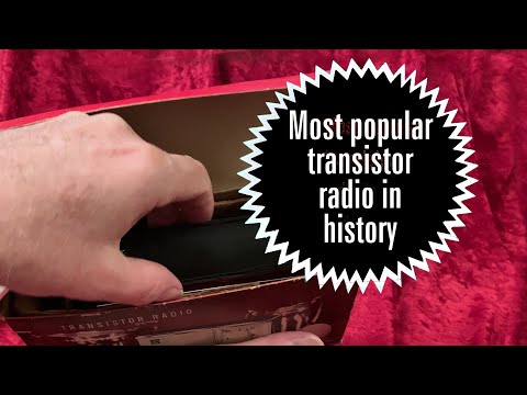 Most Popular Transistor Radio in History, more than 3/4 million models sold! Channel Master Sanyo