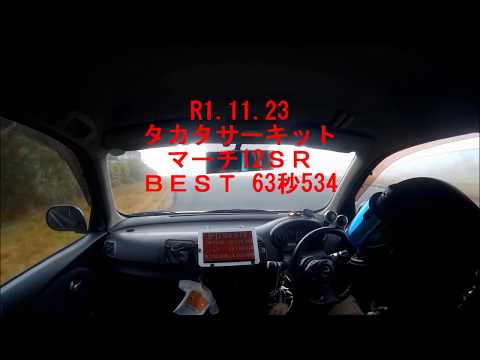 R1.11.23 タカタサーキット　マーチ12ＳＲ　63.534