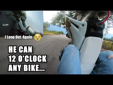 He Can Wheelie ANY Bike Like A PRO... I Loop Out, Again.