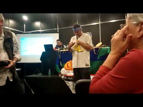 Luanko Minuto Soler en vivo en la Feria del Libro - Buenos Aires (rap mapuche)