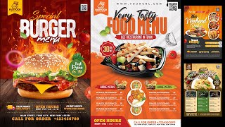 25+ Food Restaurant Promotional Flyer in PSD Photoshop Tutorial Part 3