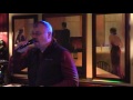 Brad at the Continental sings ..Oh Holy Night..