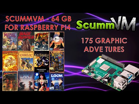 ScummVM 64 GB Release for Raspberry Pi 4 and Pi 400: Classic Adventure Games at Your Fingertips!