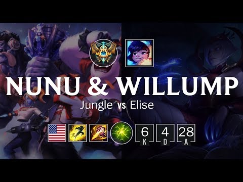 Nunu & Willump Jungle vs Elise - NA Challenger Patch 8.21