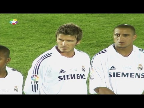 Zinedine Zidane, R. Carlos, David Beckham y Robinho Show para el Real Madrid Galácticos en 2006