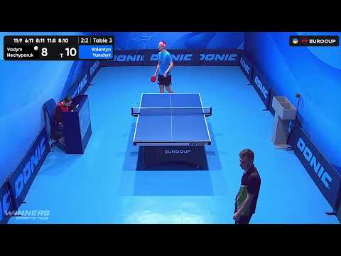 12:00 Vadym Nechyporuk - Valentyn Yunchyk 05.08.2023 TT Euro.Cup Ukraine Star. Table 3