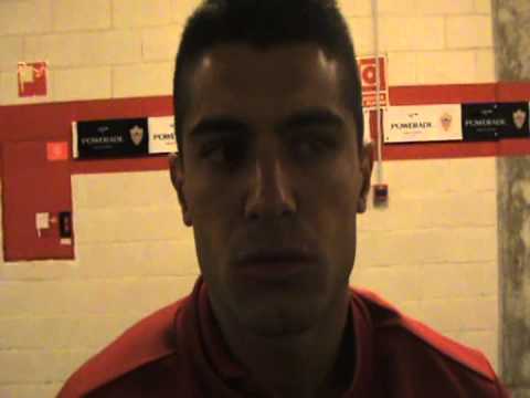 Falque (UD Almería) tras haber debutado en la goleada 5-1 al Sabadell_mpeg2video.mpg