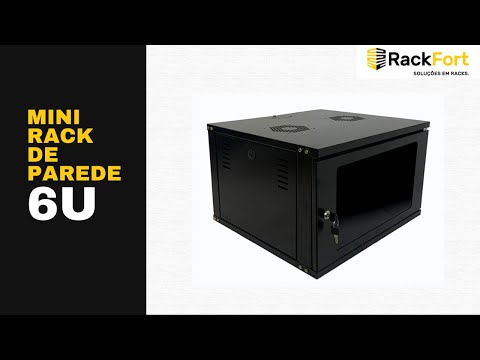 Mini Rack de Parede 6U x 470mm │ rackfort.com.br - Rack para Servidor e Telecom | RackFort.com.br