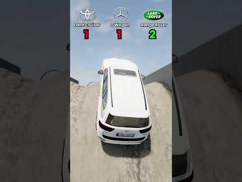 Mercedes G Wagon vs Toyota Land Cruiser vs Land Rover Range Rover Sports #beamngdrive