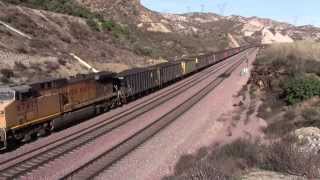 preview picture of video 'Union Pacific - Cajon Pass - Coal Train'
