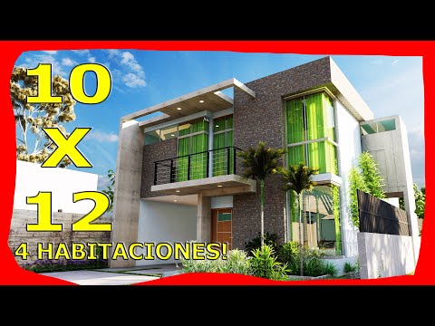 TWO-STORY HOUSES FACADES with Balcony and Garage