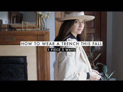 今秋如何穿風衣--1件套3種方法 (How To Wear A Trench This Fall - 1 Piece 3 Ways)