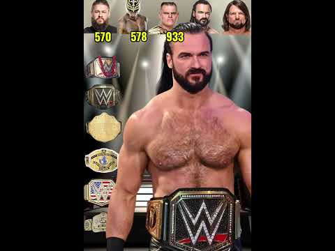 Who Held WWE Titles the Longest? AJ Styles vs Gunther vs Drew McIntyre vs Mysterio #wwefacts #wwe
