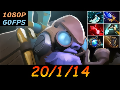 Dota 2 Tinker Pro 20/1/14 (Kills/Deaths/Assists) Top MMR 754 GPM Ranked Full Gameplay