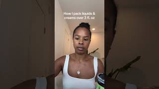 And now it won’t spill in my suitcase (make sure you wrap the plastic wrap underneath the