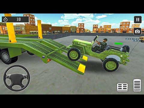 Transporting Army Vehicles in Cargo Plane - Transport Truck Driver - Android Gameplay