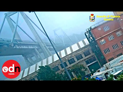 Police release new footage of doomed Morandi Bridge collapse in Genoa
