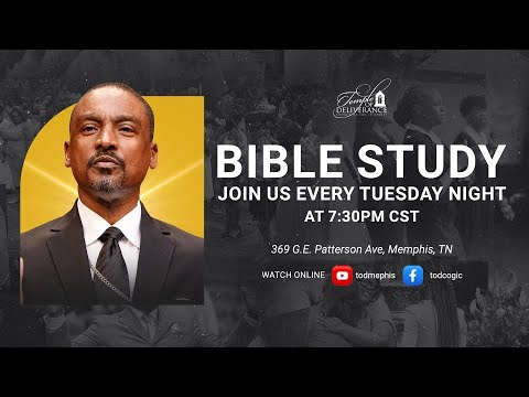 Tuesday Night Bible Study with Bishop Milton R. Hawkins! 7:30pm