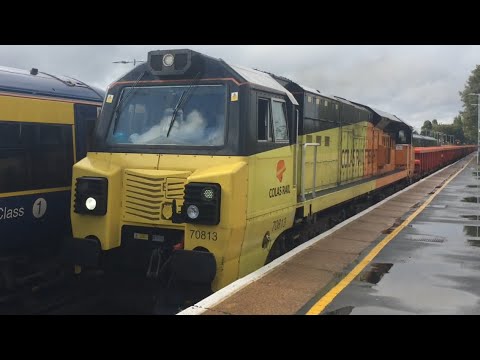 Colas Rail Freight 70813 Accelerates Through Rainham Hauling An Engineers Service 29/9/19