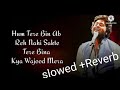 Hum Tere Bin Ab Reh Nahi Sakte Slowed Reverb Arijir Singh Aashiqui 2