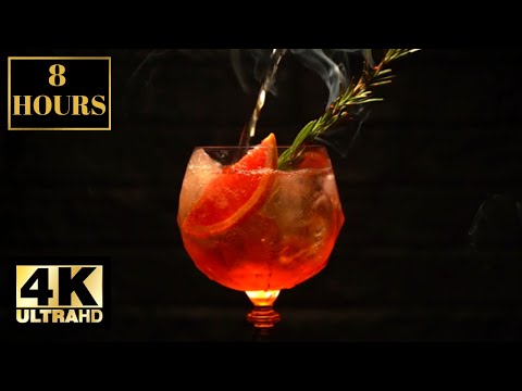 Cocktail Drink Wallpaper Scrennsaver Background 4K 8 HOURS