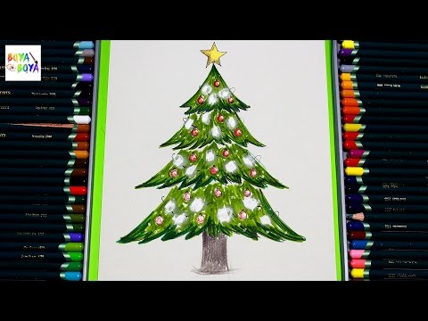 Yılbaşı Ağacı Nasıl Çizilir | Boya Boya Video