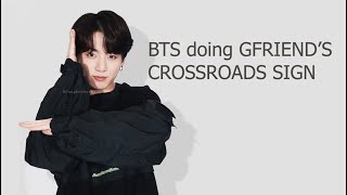 Download lagu BTS doing GFRIEND's 'Crossroads' choreo mp3