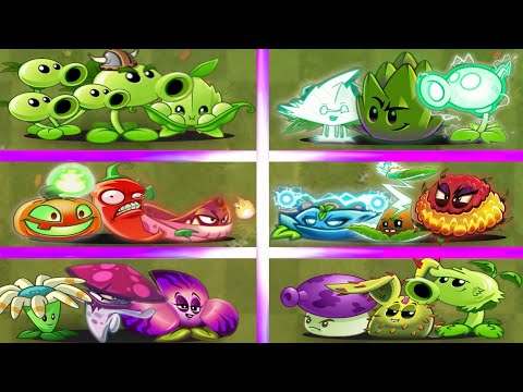 Random 6 Team Plants Vine_Shroom_Mint Battle | Who Best Team?? | PvZ 2 Team Plants vs Team Plants