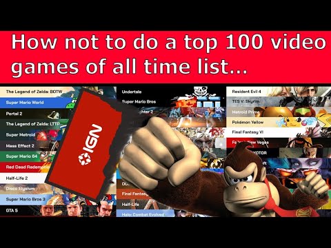 IGN's top 100 video games list is bad..