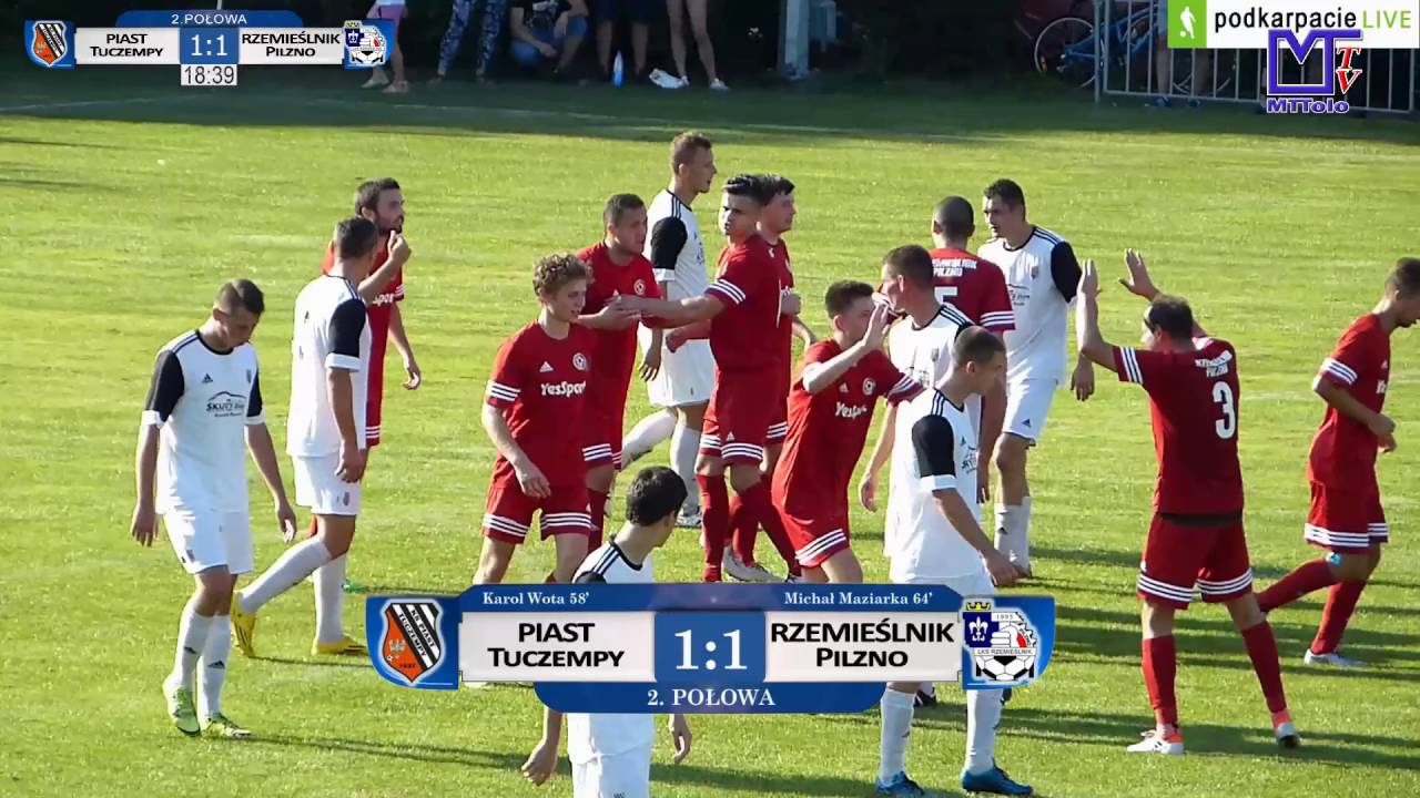 WIDEO: Piast Tuczempy - Rzemieślnik Pilzno 2-2 [SKRÓT MECZU]