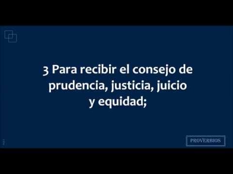 PROVERBIOS CAPITULO 1 (Audio, Letra)