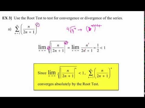 9-6 Root Test for Convergence or Divergence