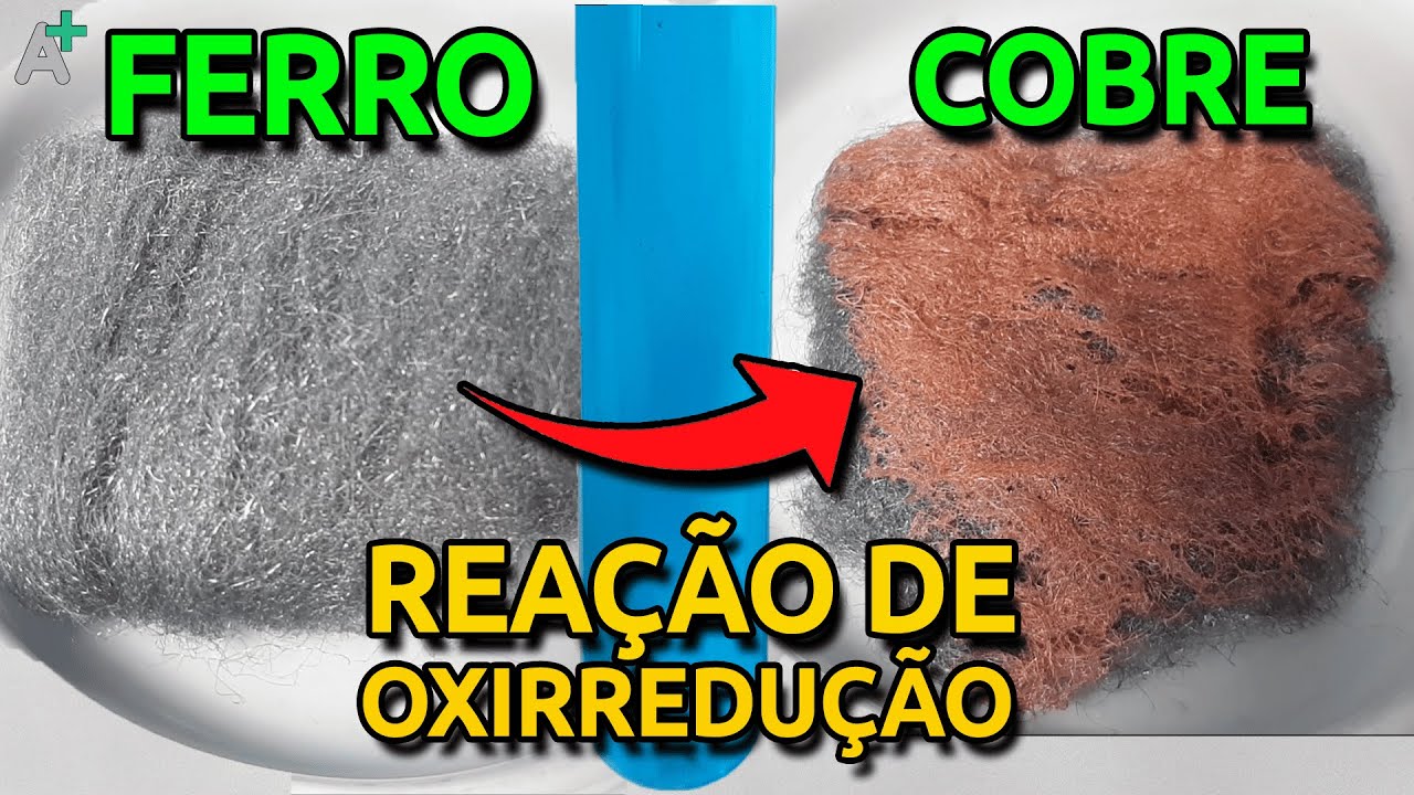 Transformar FERRO em COBRE? Reação redox entre ferro e cobre