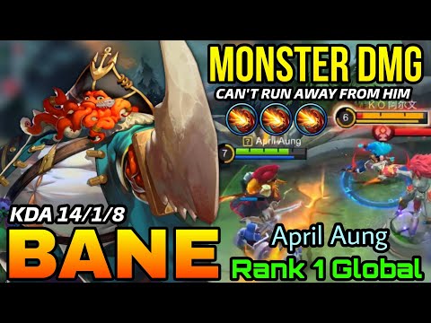 Underrated?! Real Monster Unleashed!! - Top 1 Global Bane by April Aung - MLBB