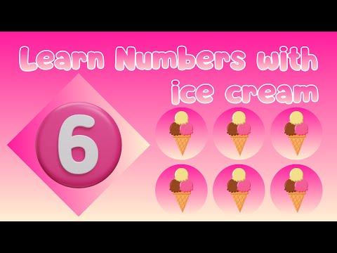 Learn Numbers with Colorful Balls Ice Cream | Fun Learning for Kids | Preschool Learning Video