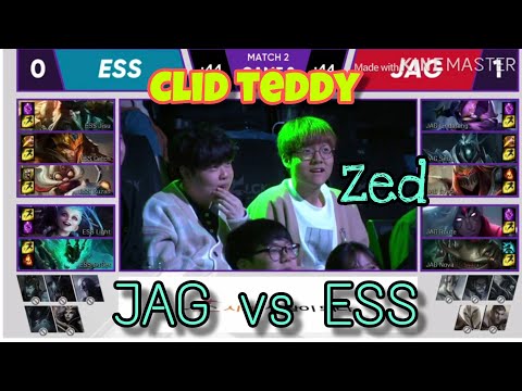 JAG vs ESS Highlights Game 2 || LCK Summer Promotion 2019 - Teddy, Clid xem Grace đánh Zed