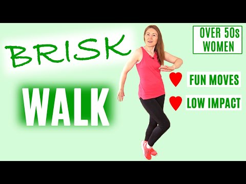 20 MINUTE BRISK WALK AT HOME WORKOUT FOR WOMEN OVER 50 | LOW IMPACT WALKING WORKOUT | Lively Ladies
