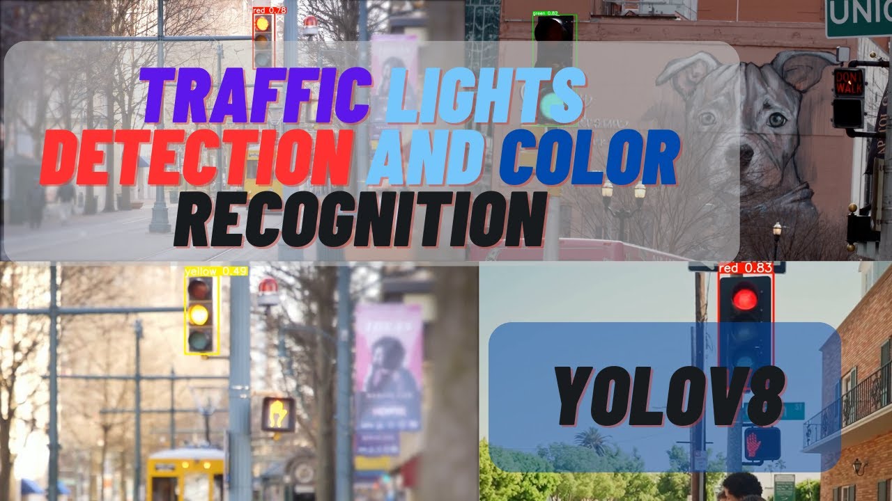 Traffic Lights Detection and Color Recognition using YOLOv8 | Custom Object Detection Tutorial