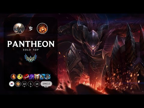 Pantheon Top vs Gnar - KR Challenger Patch 13.24